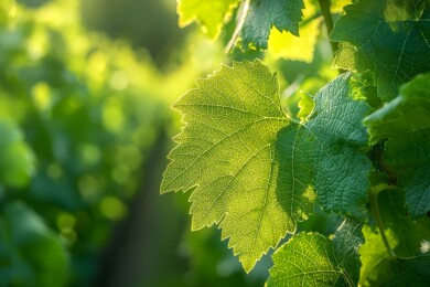 葡萄园中的生机景象