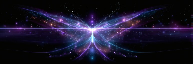 星河闪耀紫蝶幻影