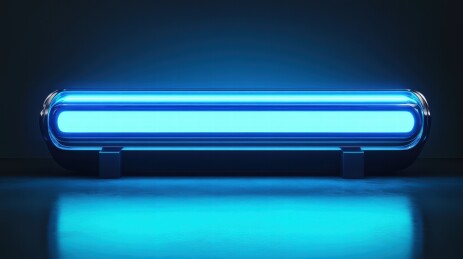 蓝色荧光灯的现代科技魅力