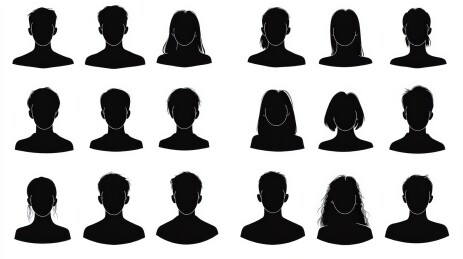各种头像剪影集合