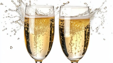 庆祝香槟干杯