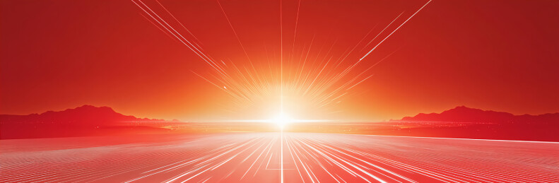 抽象地平线日出商务背景