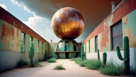 未来主义废土景观