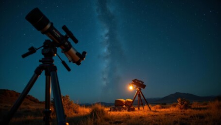 星空下的天文观测