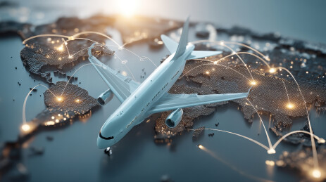 全球航空网络可视化