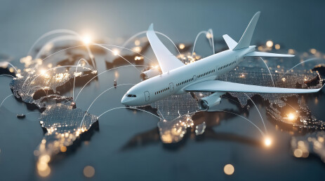 全球航空旅行网络连接