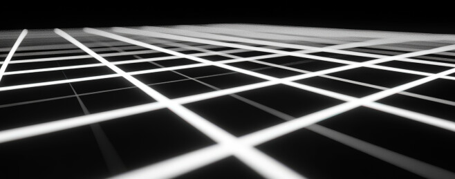 黑色背景下照明设备的低角度视图