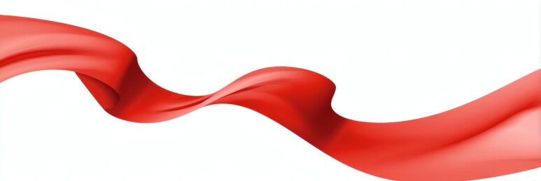 红色丝绸飘逸动感背景图