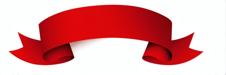 红色丝带飘扬节日喜庆