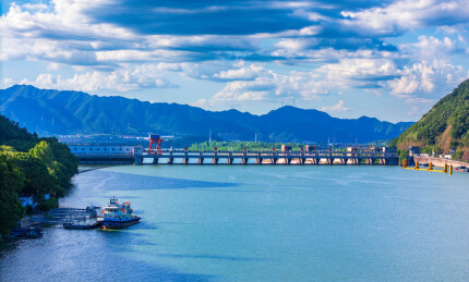 杭州市桐庐县富春江小三峡风光