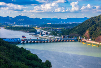 杭州市桐庐县富春江小三峡风光