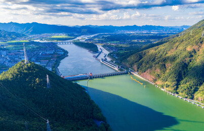 杭州市桐庐县富春江小三峡风光
