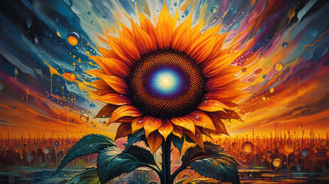 向日葵与梦幻天空