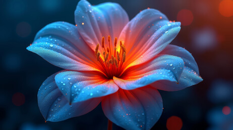 蓝色妖姬的绽放