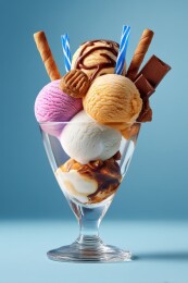 美味冰淇淋圣代