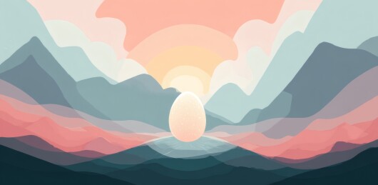 静谧山谷晨曦巨蛋