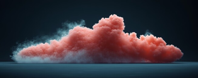 红云梦幻感抽象场景