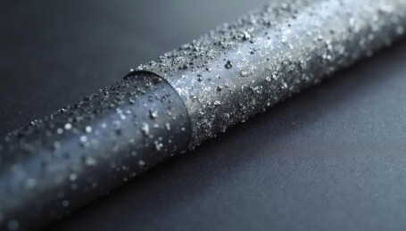 黑色管材的颗粒质感