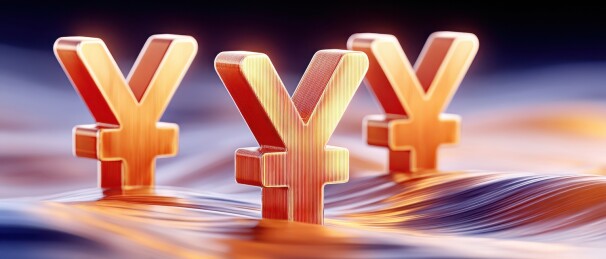 金色的日元符号