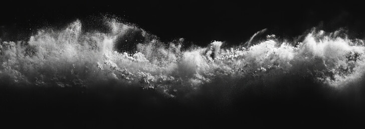 下雪后的海滩