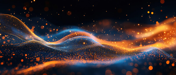 黑色背景下的灯光特写镜头