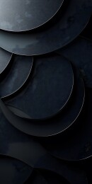 冷调深色弧形几何艺术图