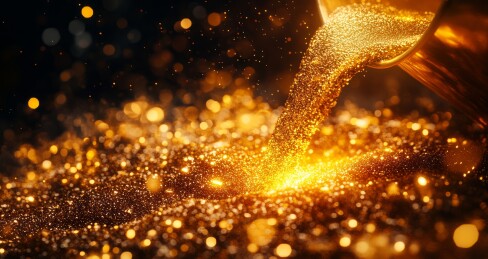 金属溶液浇筑场景