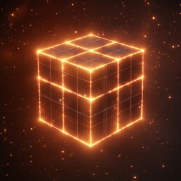 暗夜星光闪耀立方体