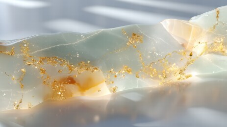 金箔飘扬的梦幻艺术场景