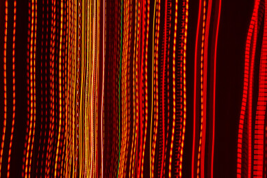 抽象平直构图的彩色光线延时轨迹摄影