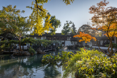 苏州留园秋景
