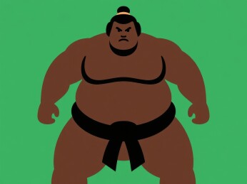 相扑选手的卡通形象