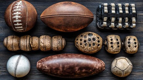 复古球类与器具集合