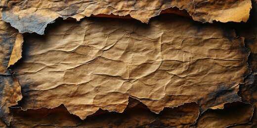 烧焦褶皱旧纸张背景