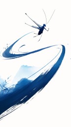 飞虫空中飞舞