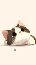 慵懒猫咪躺地休息