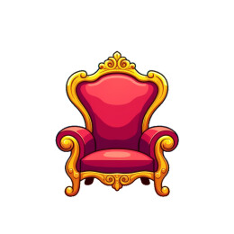 华丽的卡通宝座