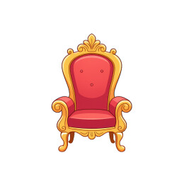 华丽的卡通宝座