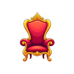 华丽的卡通宝座