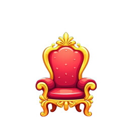 华丽的卡通宝座
