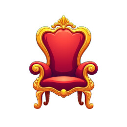 华丽的卡通宝座