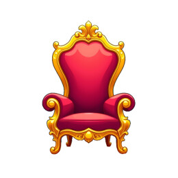 华丽的卡通宝座