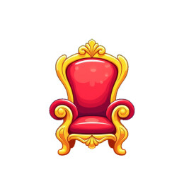 华丽的卡通宝座