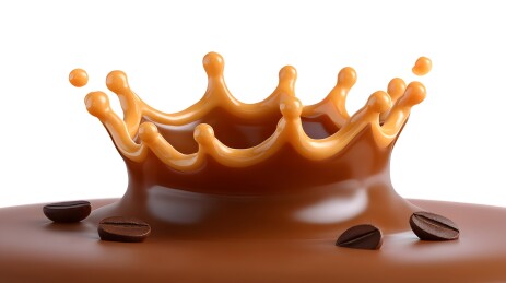 喷溅的咖啡热饮插图