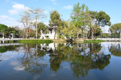 广东惠州西湖景区丰渚园