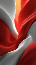 红白丝绸布料纹理