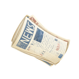 折叠的英文新闻报纸