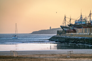 北非，大西洋之滨的日落时分