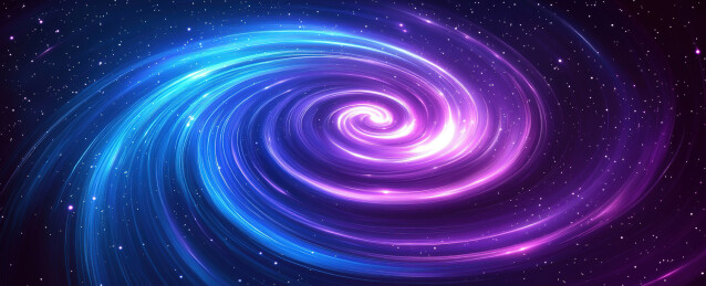 夜空中星星的低角度观察