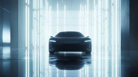 电动概念车前视设计